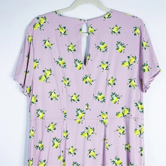 Torrid - Lemon Print Midi Dress - Picture 7 of 8